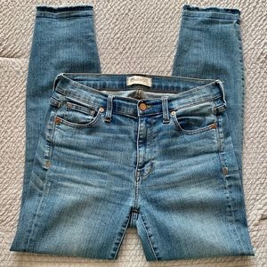 Madewell  Crop Jeans: Destructed-Hem & Knees